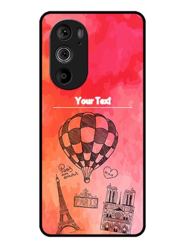 Custom Motorola Edge 30 Pro Custom Glass Phone Case - Paris Theme Design