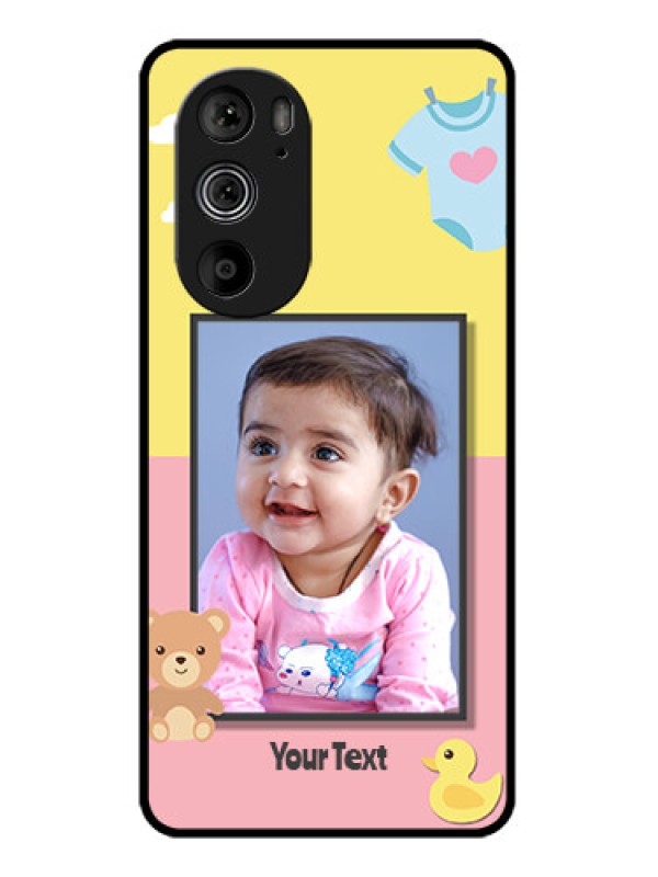 Custom Motorola Edge 30 Pro Custom Glass Phone Case - Kids 2 Color Design