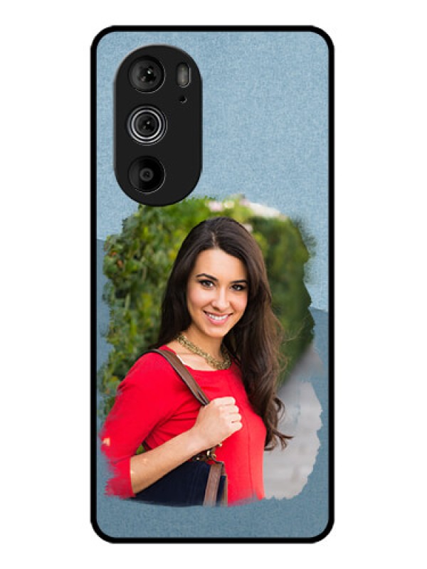 Custom Motorola Edge 30 Pro Custom Glass Phone Case - Grunge Line Art Design