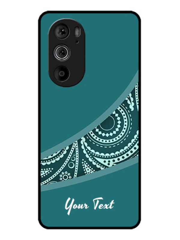 Custom Motorola Edge 30 Pro Custom Glass Phone Case - Semi Visible Floral Design