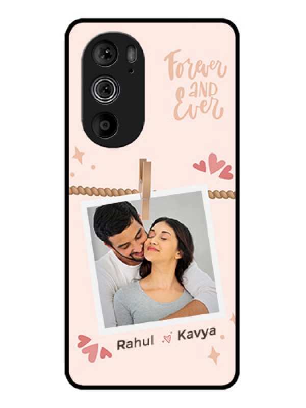 Custom Motorola Edge 30 Pro Custom Glass Phone Case - Forever And Ever Love Design