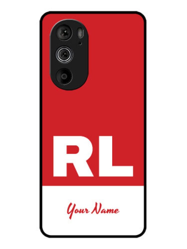 Custom Motorola Edge 30 Pro Custom Glass Phone Case - Dual Tone Custom Text Design