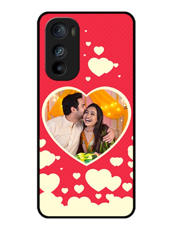 Custom Motorola Edge 30 Custom Glass Phone Case - Love Symbols Phone Cover Design