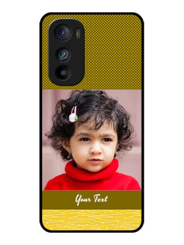 Custom Motorola Edge 30 Custom Glass Phone Case - Simple Green Color Design