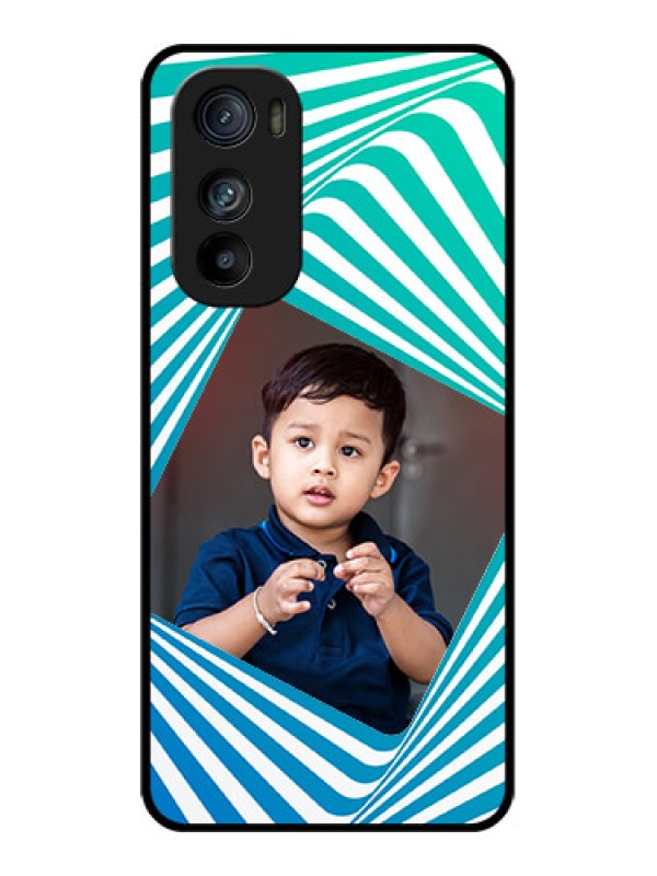 Custom Motorola Edge 30 Custom Glass Phone Case - Abstract Spiral Design