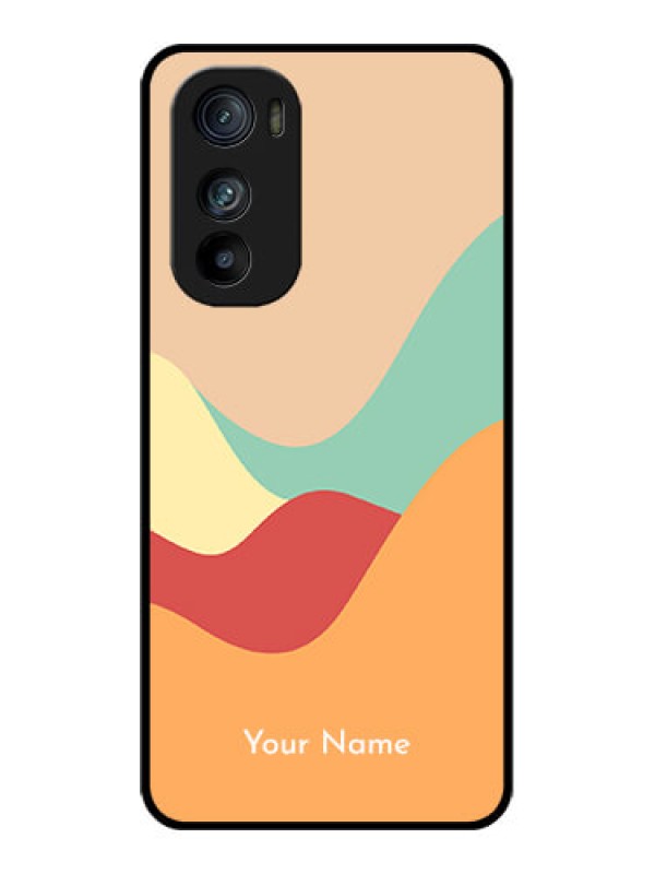 Custom Motorola Edge 30 Custom Glass Phone Case - Ocean Waves Multi - Colour Design