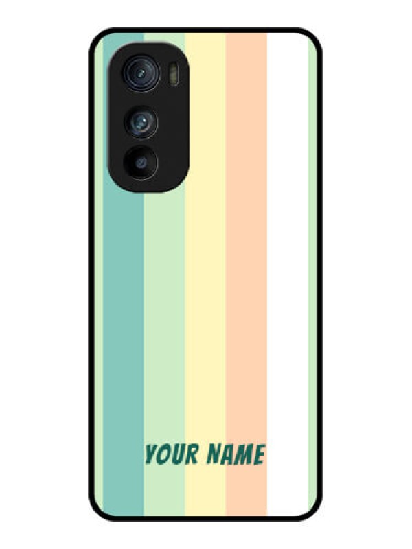 Custom Motorola Edge 30 Custom Glass Phone Case - Multi - Colour Stripes Design
