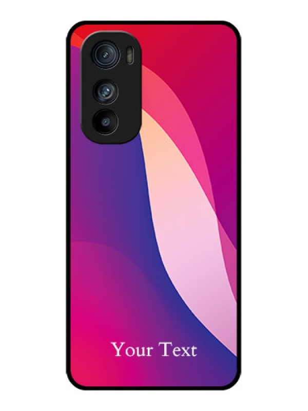Custom Motorola Edge 30 Custom Glass Phone Case - Digital Abstract Overlap Design