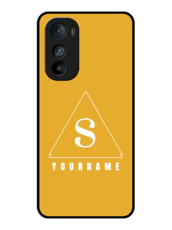 Custom Motorola Edge 30 Custom Glass Phone Case - Simple Triangle Design