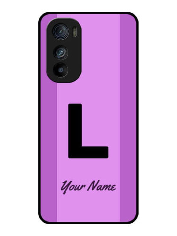 Custom Motorola Edge 30 Custom Glass Phone Case - Tricolor Custom Text Design
