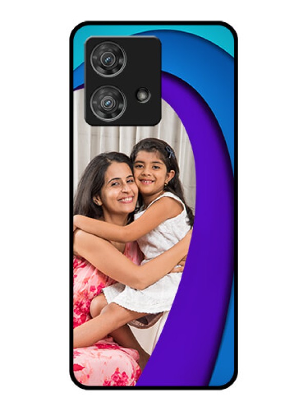 Custom Motorola Edge 40 Neo Custom Glass Phone Case - Simple Pattern Design