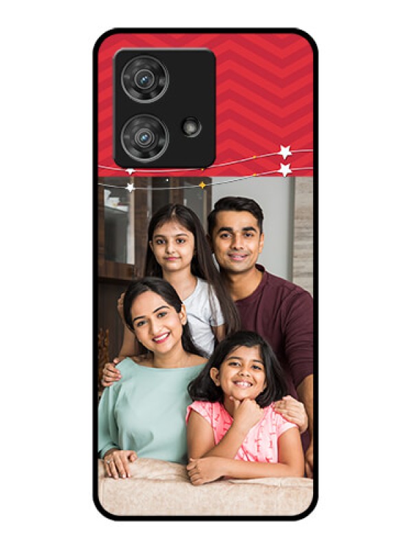 Custom Motorola Edge 40 Neo Custom Glass Phone Case - Happy Family Design