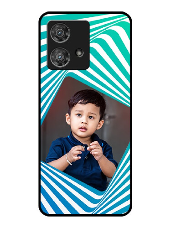Custom Motorola Edge 40 Neo Custom Glass Phone Case - Abstract Spiral Design