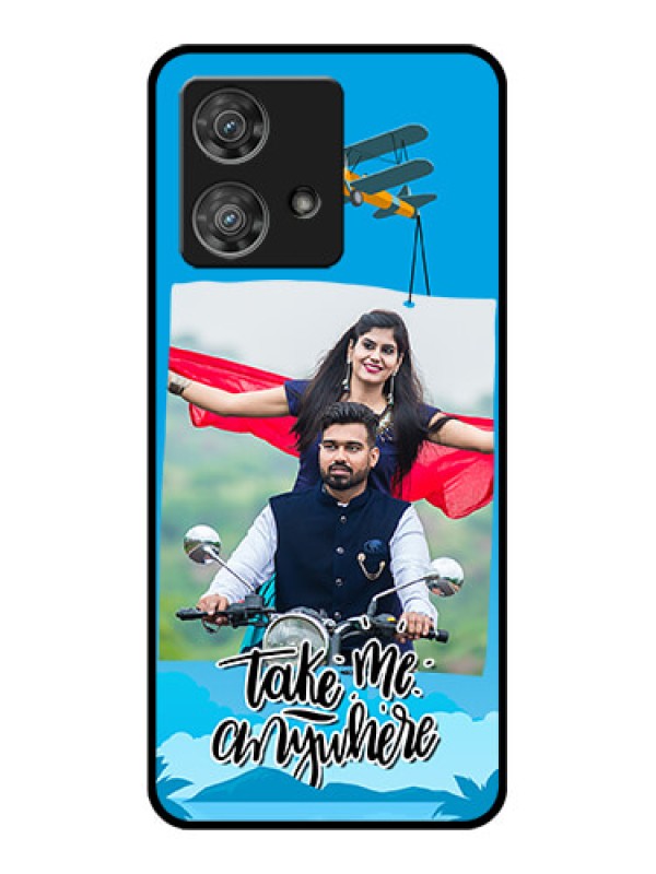 Custom Motorola Edge 40 Neo Custom Glass Phone Case - Traveller Design