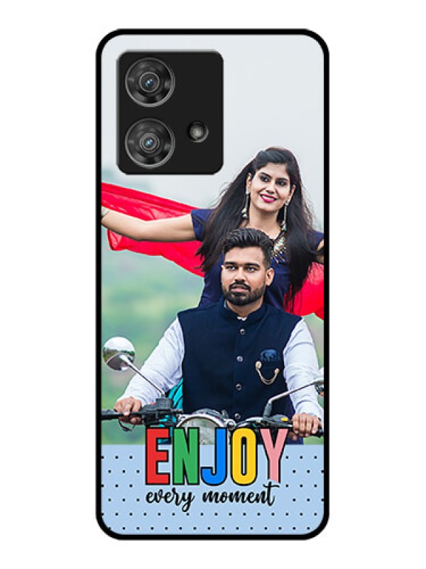 Custom Motorola Edge 40 Neo Custom Glass Phone Case - Enjoy Every Moment Design