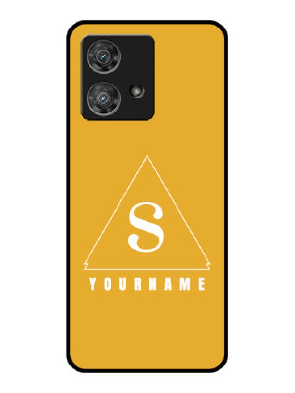 Custom Motorola Edge 40 Neo Custom Glass Phone Case - Simple Triangle Design