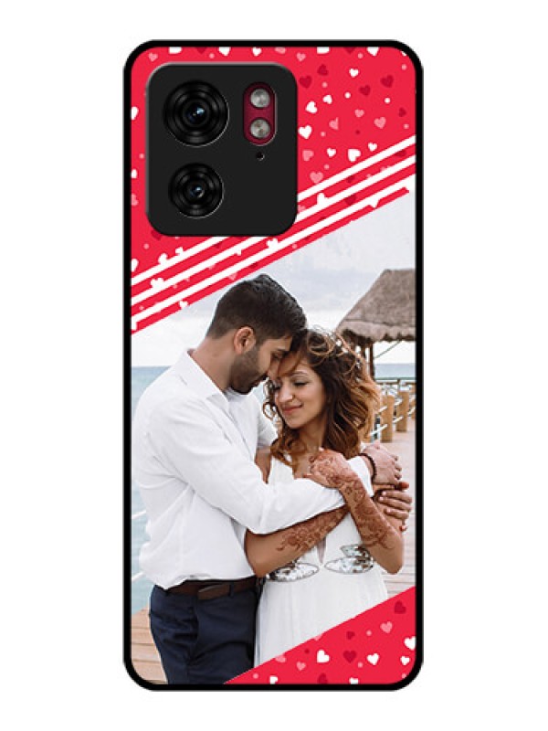 Custom Motorola Edge 40 Custom Glass Phone Case - Valentines Gift Design