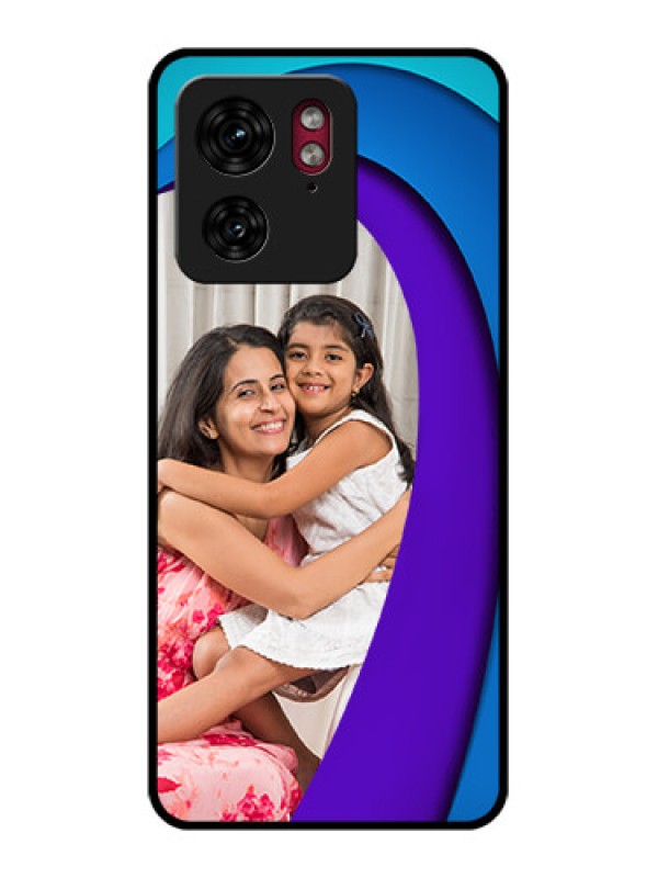 Custom Motorola Edge 40 Custom Glass Phone Case - Simple Pattern Design