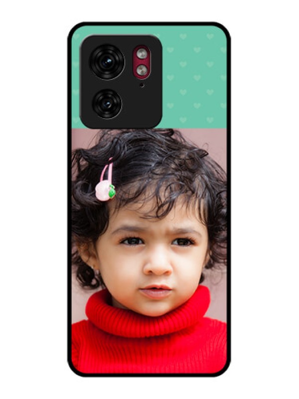 Custom Motorola Edge 40 Custom Glass Phone Case - Lovers Picture Design