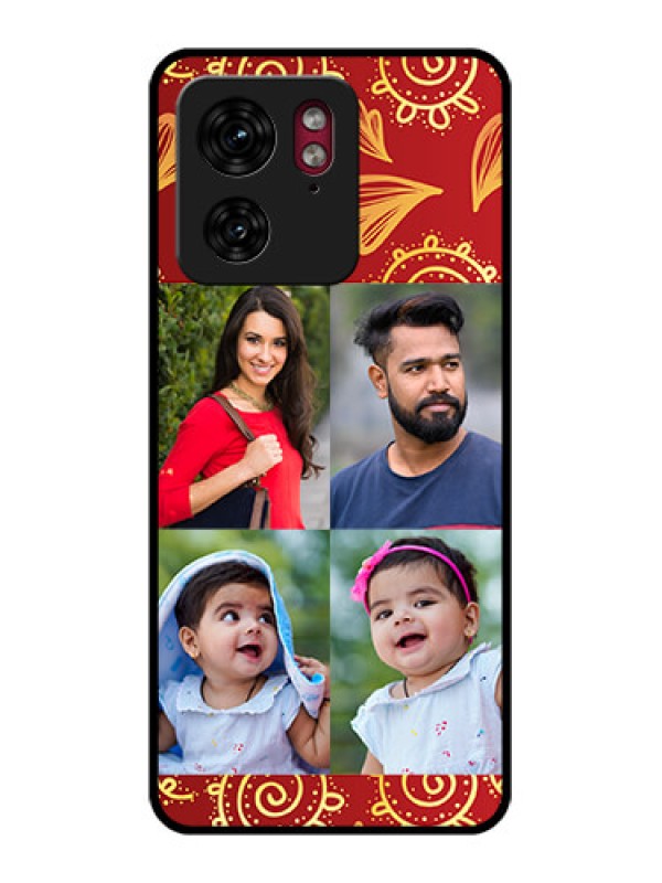 Custom Motorola Edge 40 Custom Glass Phone Case - 4 Image Traditional Design