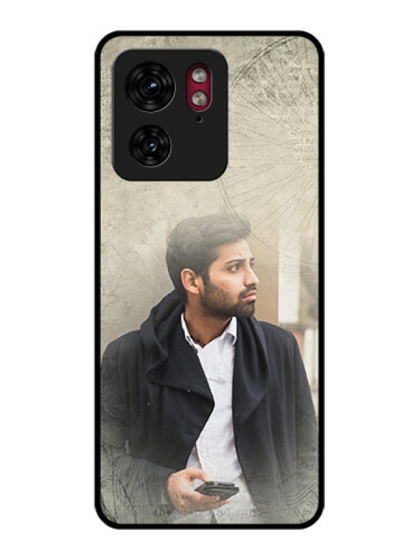 Custom Motorola Edge 40 Custom Glass Phone Case - With Vintage Design