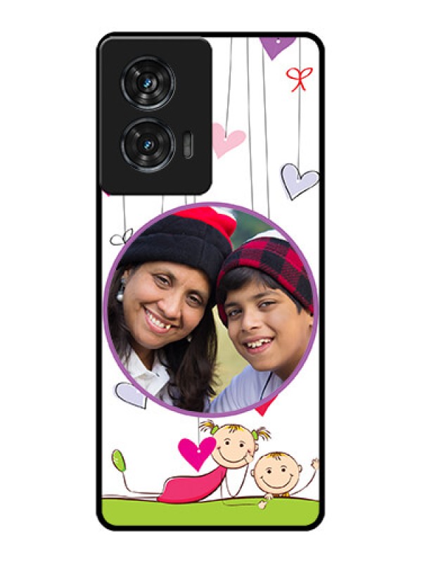 Custom Motorola Edge 50 Fusion Custom Glass Phone CaseCute Kids Phone Case Design