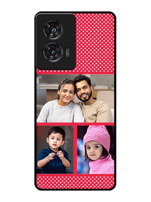 Custom Motorola Edge 50 Fusion Custom Glass Phone CaseBulk Photo Upload Design