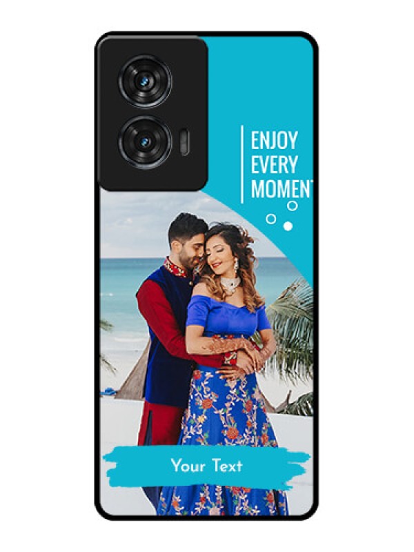Custom Motorola Edge 50 Fusion Custom Glass Phone CaseHappy Moment Design