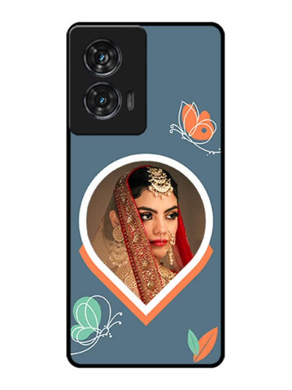 Custom Motorola Edge 50 Fusion Custom Glass Phone CaseDroplet Butterflies Design