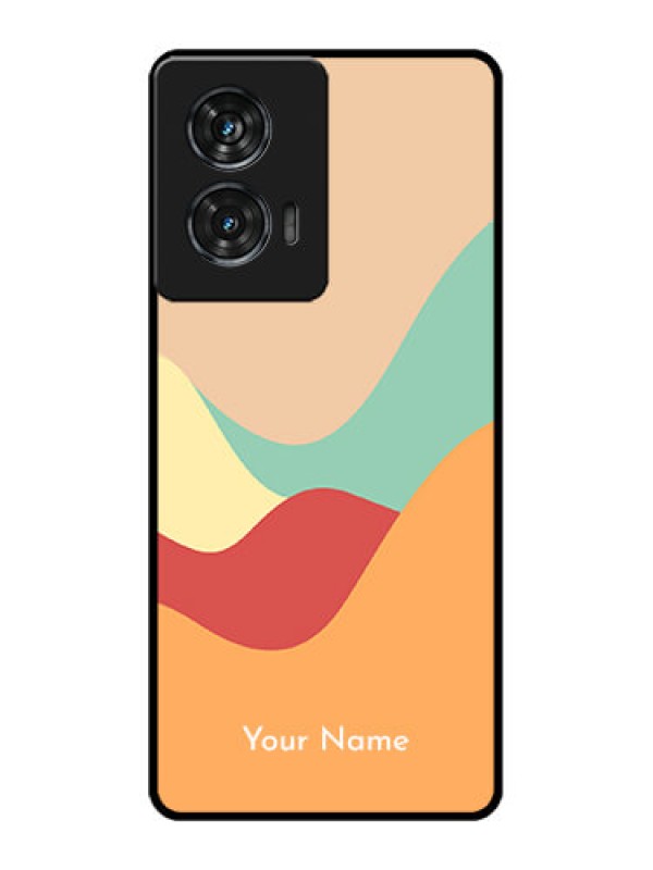 Custom Motorola Edge 50 Fusion Custom Glass Phone CaseOcean Waves Multi - Colour Design