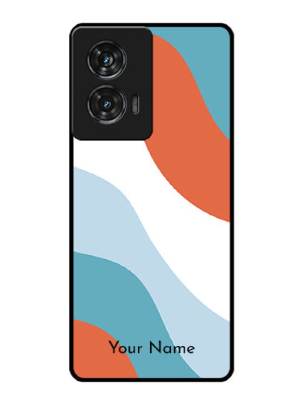 Custom Motorola Edge 50 Fusion Custom Glass Phone CaseColoured Waves Design