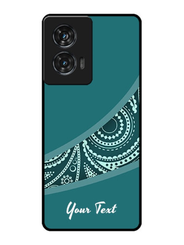 Custom Motorola Edge 50 Fusion Custom Glass Phone CaseSemi Visible Floral Design