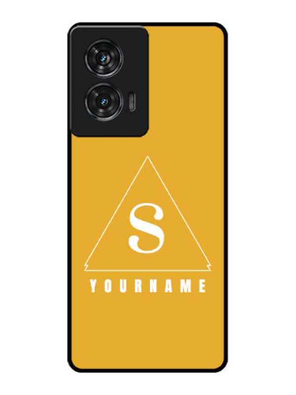 Custom Motorola Edge 50 Fusion Custom Glass Phone CaseSimple Triangle Design