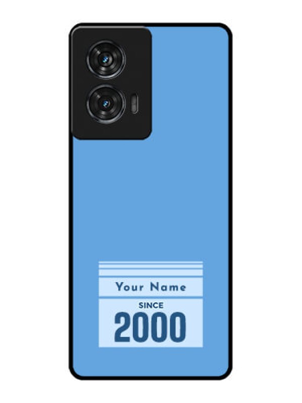 Custom Motorola Edge 50 Fusion Custom Glass Phone CaseCustom Year Of Birth Design