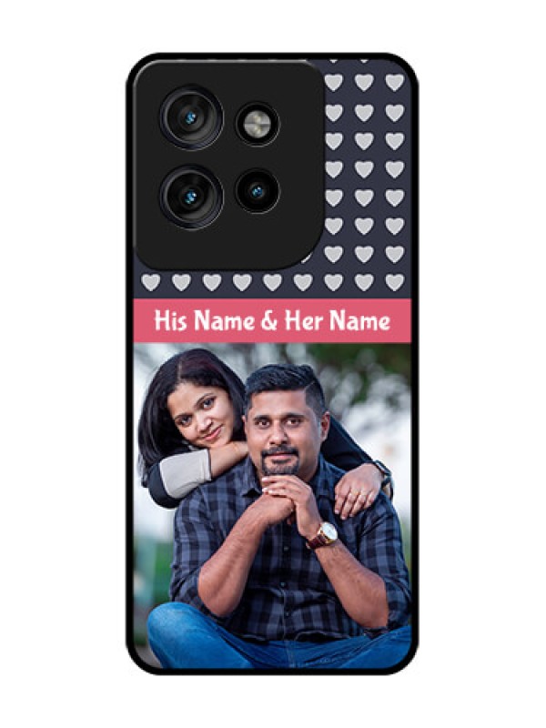 Custom Motorola Edge 50 Neo Custom Glass Phone CaseLove Symbols Design