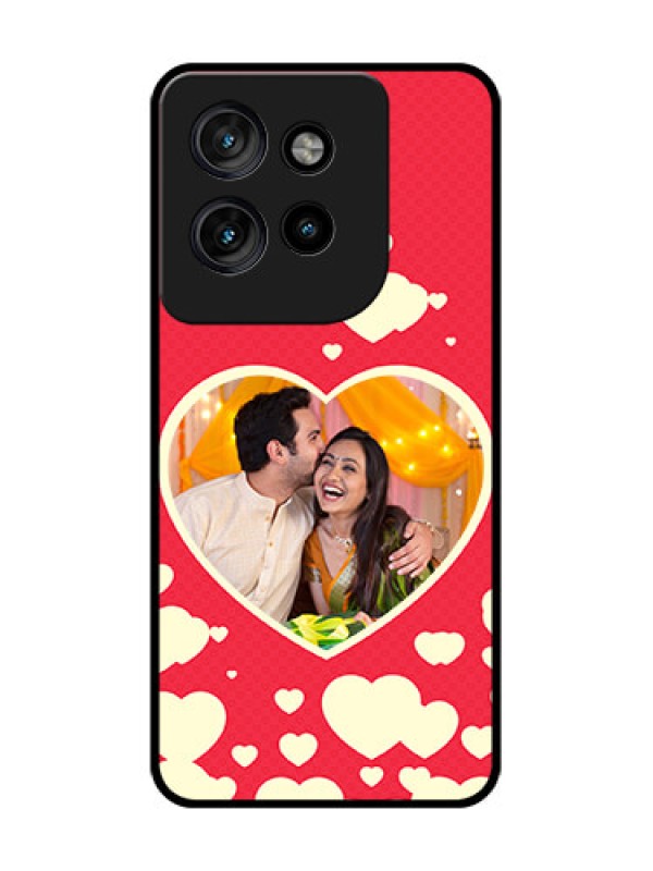 Custom Motorola Edge 50 Neo Custom Glass Phone CaseLove Symbols Phone Cover Design