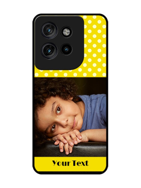 Custom Motorola Edge 50 Neo Custom Glass Phone CaseBright Yellow Case Design