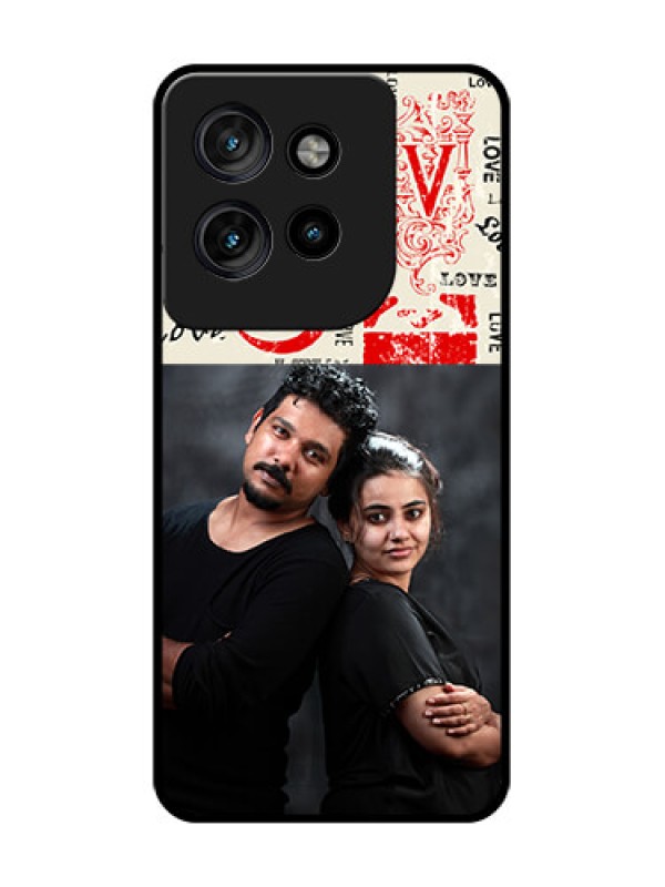 Custom Motorola Edge 50 Neo Custom Glass Phone CaseTrendy Love Design Case