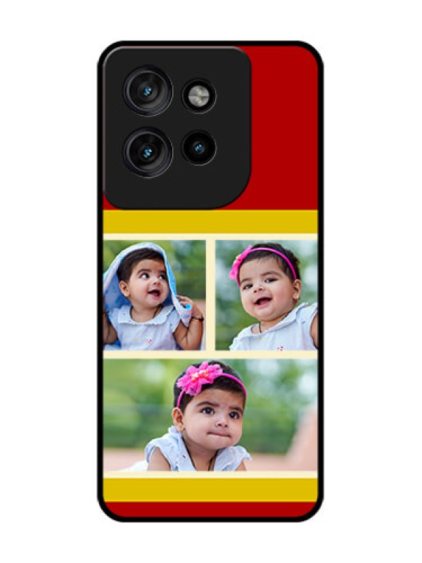 Custom Motorola Edge 50 Neo Custom Glass Phone CaseMultiple Pic Upload Design