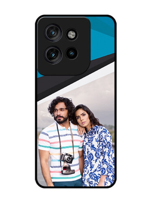 Custom Motorola Edge 50 Neo Custom Glass Phone CaseSimple Pattern Photo Upload Design
