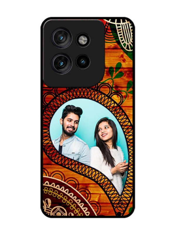 Custom Motorola Edge 50 Neo Custom Glass Phone CaseAbstract Colorful Design