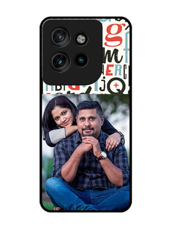 Custom Motorola Edge 50 Neo Custom Glass Phone CaseAlphabet Design