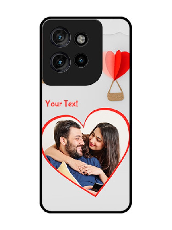 Custom Motorola Edge 50 Neo Custom Glass Phone CaseParachute Love Design