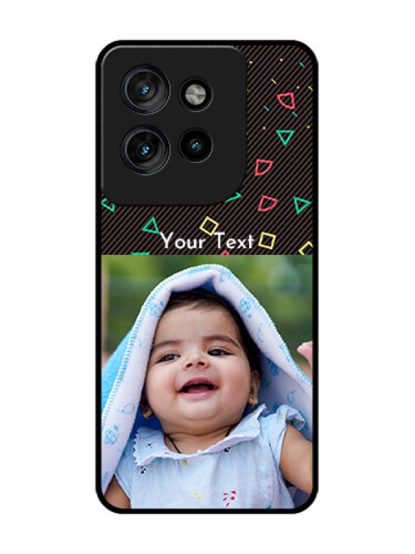 Custom Motorola Edge 50 Neo Custom Glass Phone CaseWith Confetti Birthday Design