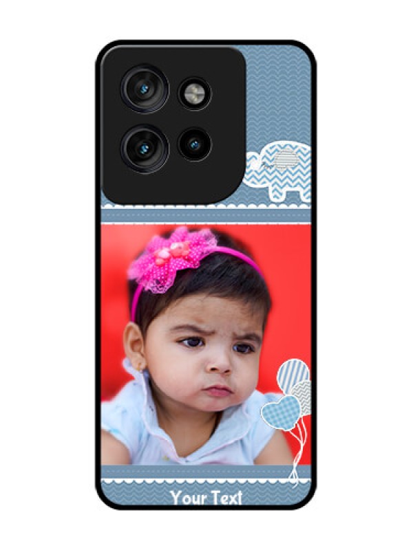 Custom Motorola Edge 50 Neo Custom Glass Phone CaseWith Kids Pattern Design