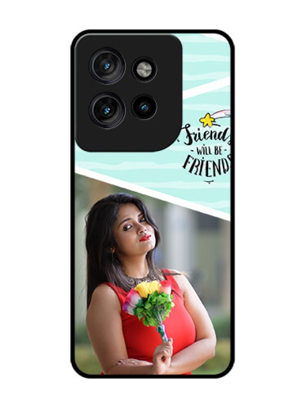 Custom Motorola Edge 50 Neo Custom Glass Phone CaseFriends Picture Icon Design