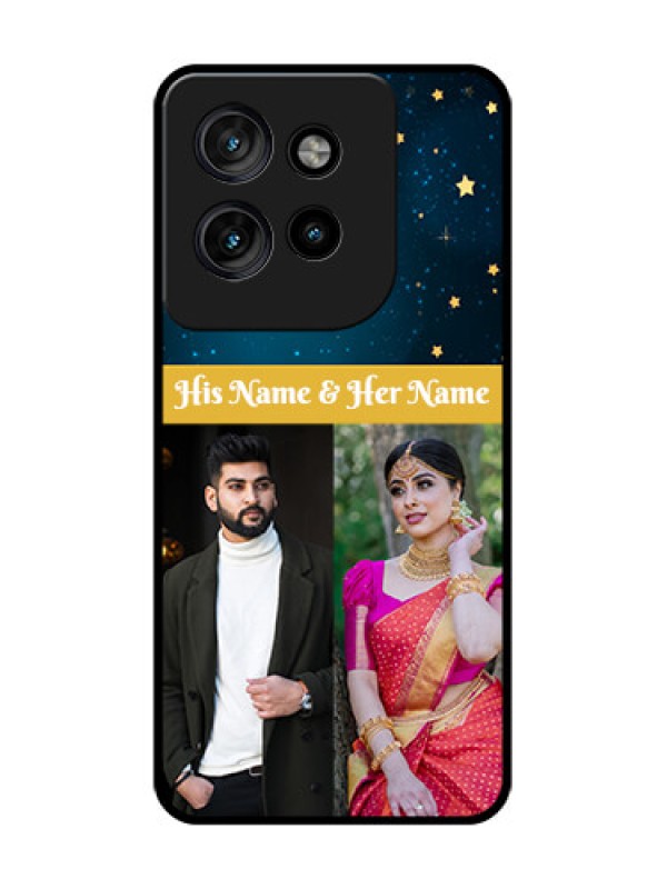 Custom Motorola Edge 50 Neo Custom Glass Phone CaseGalaxy Stars Backdrop Design