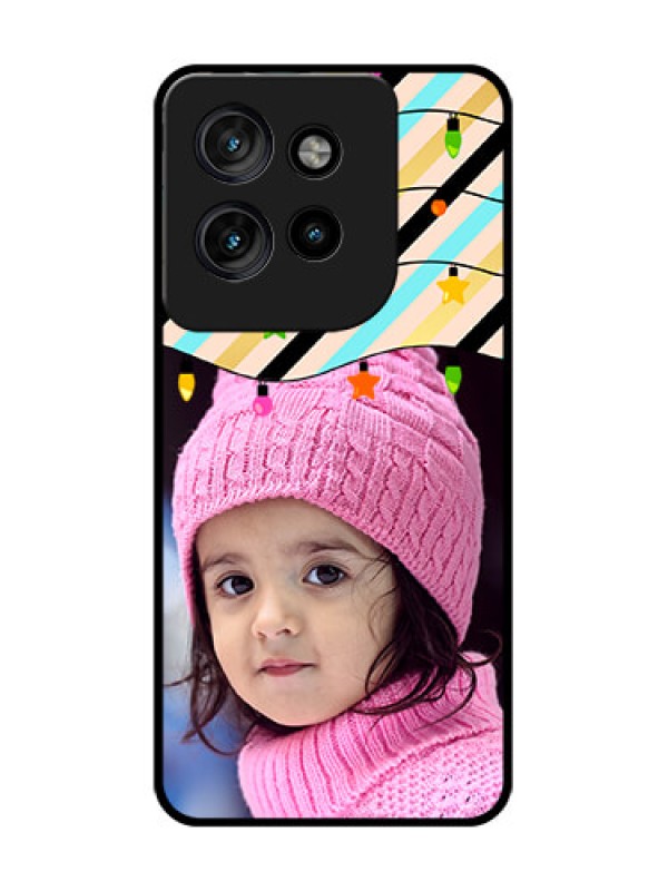 Custom Motorola Edge 50 Neo Custom Glass Phone CaseLights Hanging Design