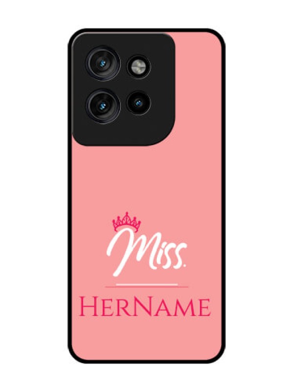 Custom Motorola Edge 50 Neo Custom Glass Phone CaseMrs With Name Design