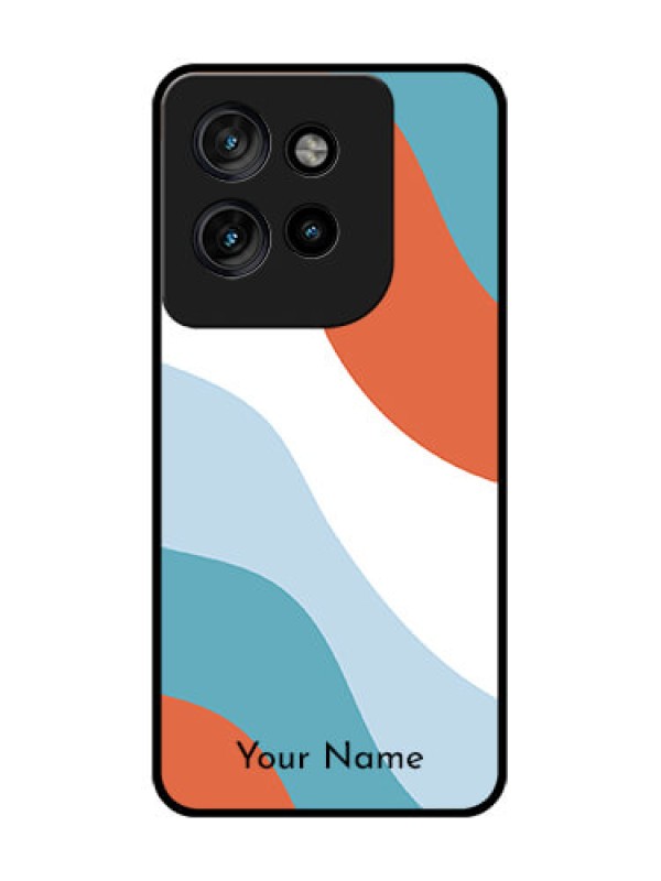 Custom Motorola Edge 50 Neo Custom Glass Phone CaseColoured Waves Design